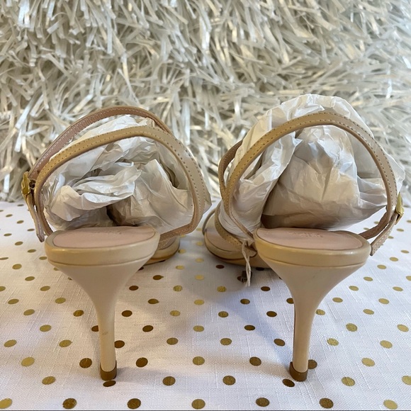 Iris and Ink Sunflower Leather Dress Sandals - Size 38 - Picture 5 of 6